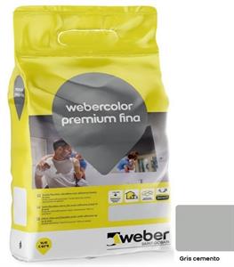 Weber Premium Fina Gris Cemento 5kg